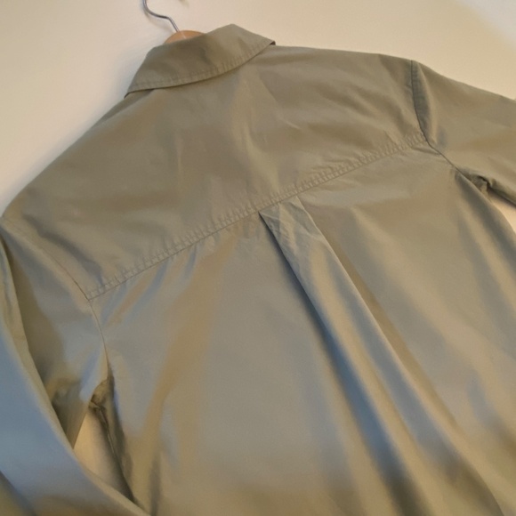 Everlane The Supima Cotton Boyfriend Oversized Shirt Sage Green Size XS - Picture 6 of 17